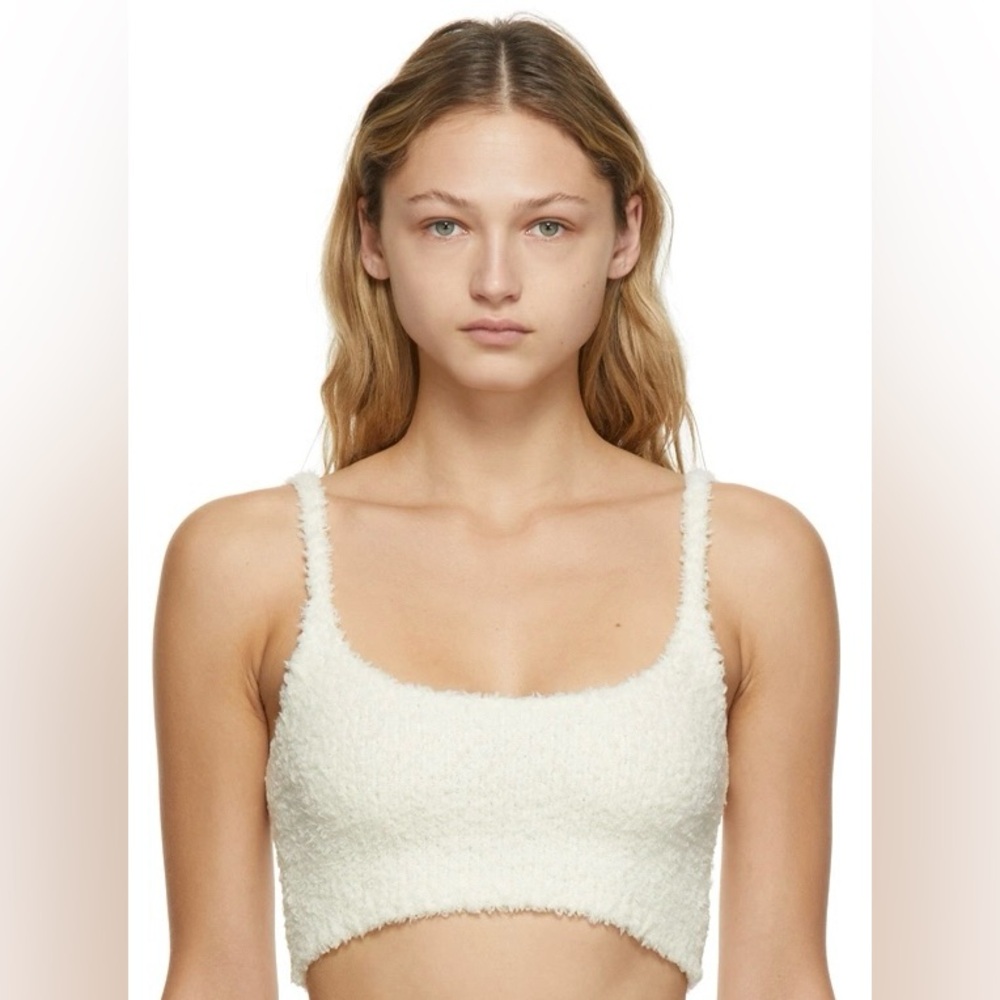 SKIMS Cozy Light Bralette in Bone Size Medium NWT